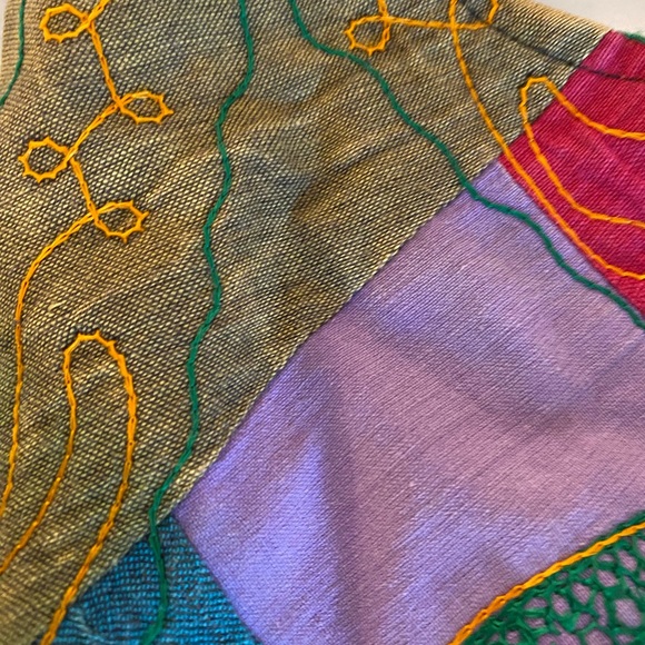 Bohemian Multicolor Shoulder Bag with Om Design - Picture 7 of 11